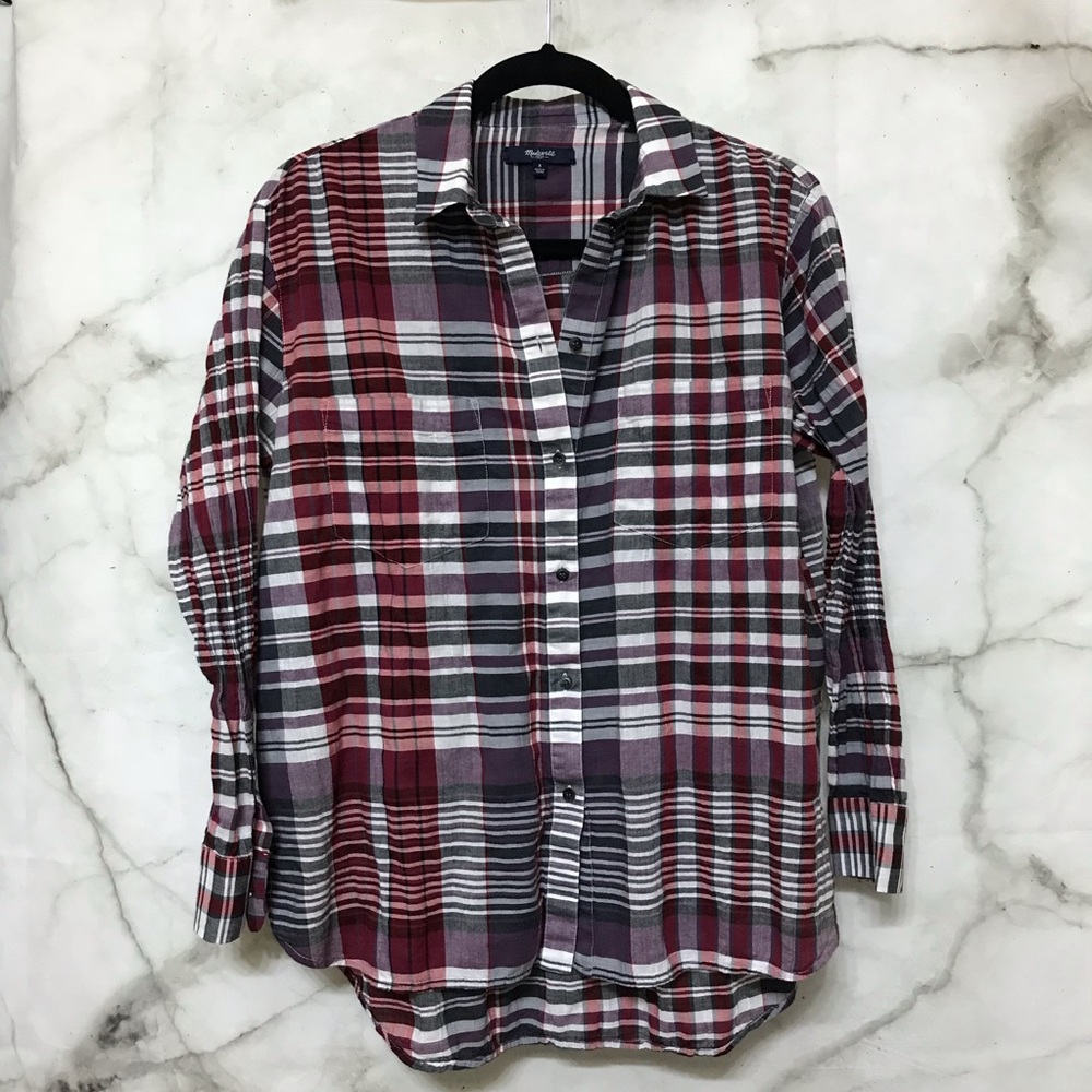 Madewell Button Down Top With Front Pockets - image 7